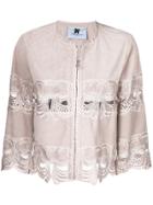 Blumarine Bow Openwork Jacket - Nude & Neutrals