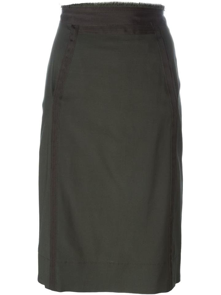 A.f.vandevorst '161 Sky' Skirt, Women's, Size: 36, Green, Lyocell/viscose/virgin Wool