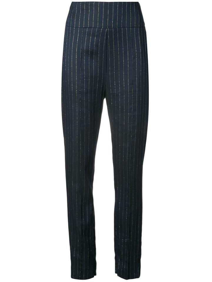 Alexandre Vauthier Pinstripe Trousers - Blue