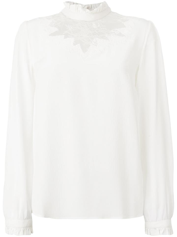 Paul & Joe Lace Insert Blouse - White