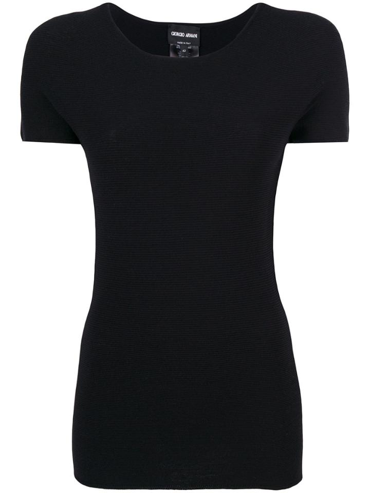 Giorgio Armani Fitted T-shirt - Black