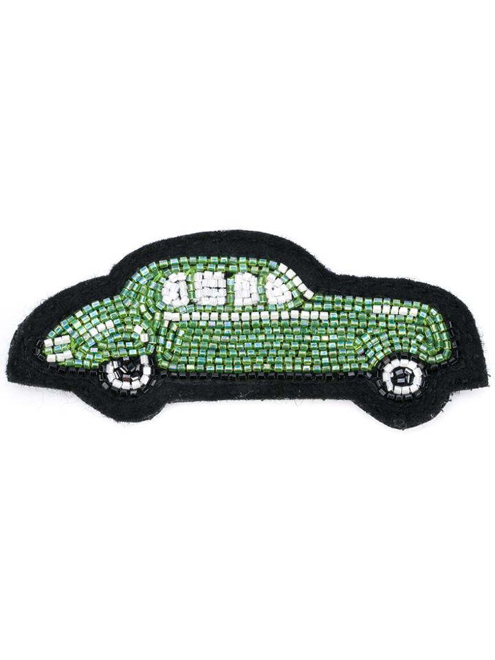 Olympia Le-tan Car Bag Badge - Green