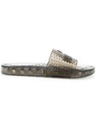 Puma Logo Pool Slides - Black