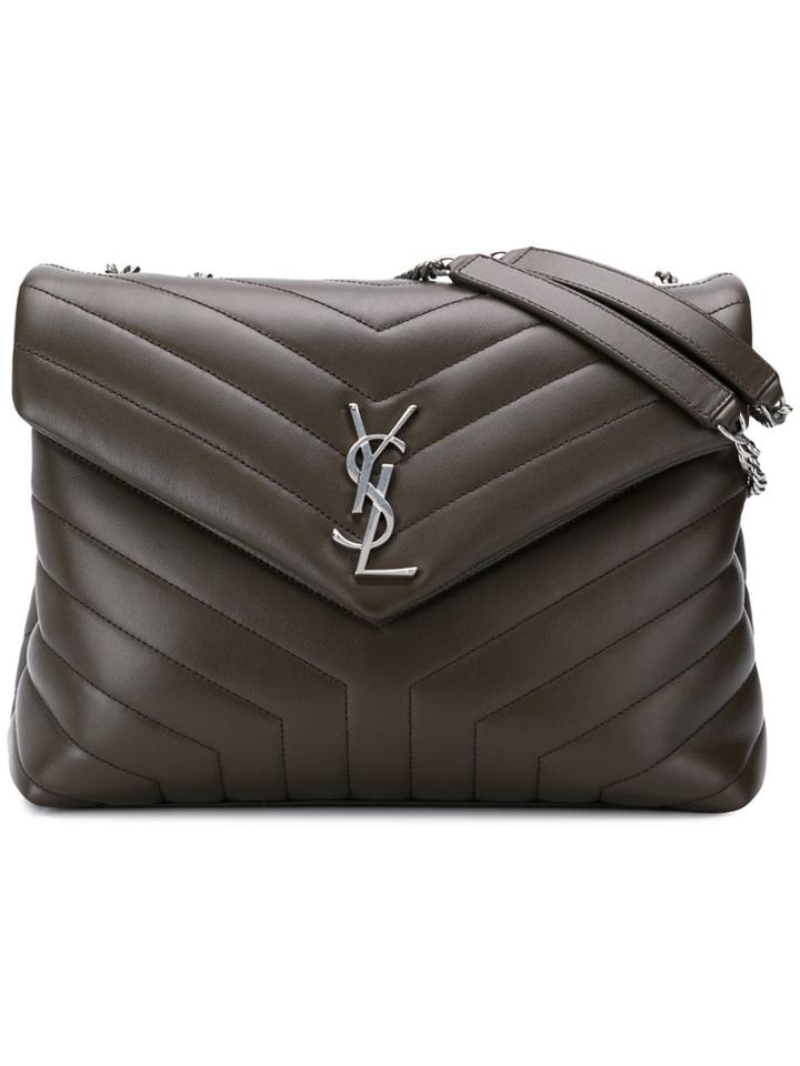 Saint Laurent Large Lou Lou Shoulder Bag - Brown