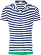 Orlebar Brown - Felix Blockhem Polo Shirt - Men - Cotton/linen/flax - Xl, Blue, Cotton/linen/flax