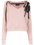 Andrea Bogosian Embroidered Hoodie - Pink