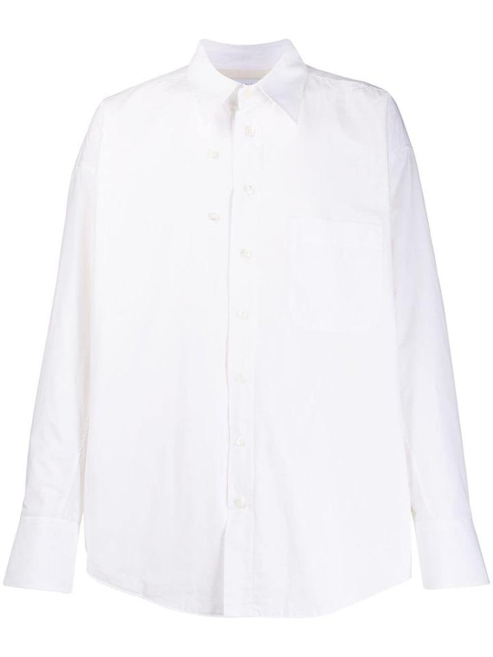 Magliano Padded Twisted Oversized Shirt - White
