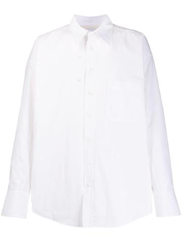 Magliano Padded Twisted Oversized Shirt - White