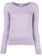 Etro Boat Neck Jumper, Women's, Size: 40, Pink/purple, Cotton/cashmere