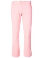 Harvey Faircloth Cropped Jeans - Pink & Purple
