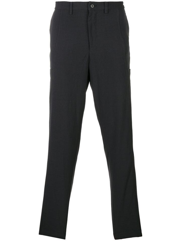 Issey Miyake Men Straight Leg Trousers - Black