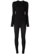 Courrèges Slim-fit Knit Jumpsuit, Women's, Size: 2, Black, Merino