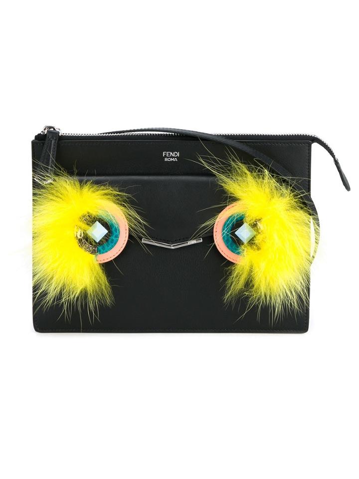 Fendi Bag Bugs Shoulder Bag - Black