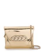 Casadei Metallic Envelope Bag - Gold