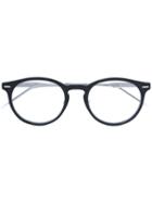 Dior Eyewear - Round Frame Glasses - Unisex - Acetate - One Size, Black, Acetate