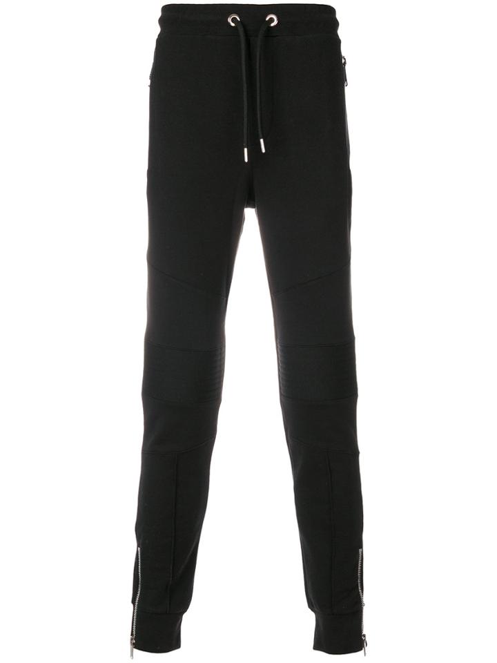 Les Hommes Zipped Pockets Joggers - Black