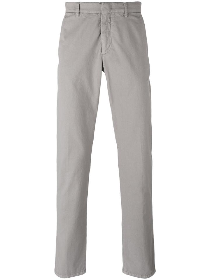 Z Zegna Regular Straight-leg Trousers - Nude & Neutrals