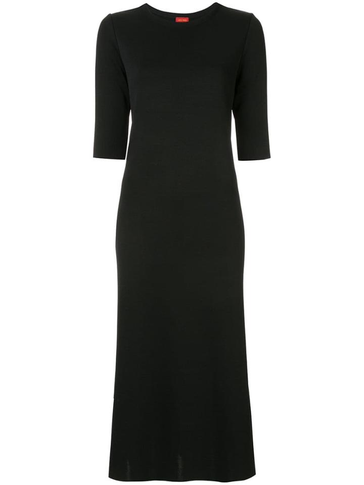 Des Prés Shift Midi Dress - Black