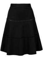 Red Valentino Flared A-line Skirt - Black