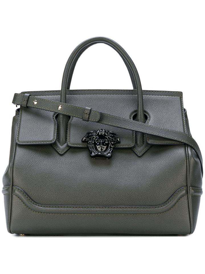 Versace - Palazzo Empire Tote Bag - Women - Calf Leather - One Size, Green, Calf Leather