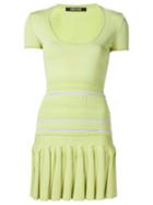 Roberto Cavalli Knitted Mini Dress, Women's, Size: 40, Green, Elastodiene/polyester/viscose