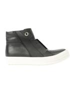 Rick Owens Island Dunk Sneakers, Men's, Size: 42.5, Black, Calf Leather/rubber