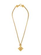 Chanel Vintage Twisted Medallion Necklace - Metallic