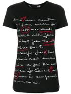 Love Moschino Peace Print T-shirt - Black