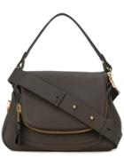 Tom Ford - Medium Double Zip Jennifer Crossbody Bag - Women - Cotton/polyester/bos Taurus - One Size, Brown, Cotton/polyester/bos Taurus