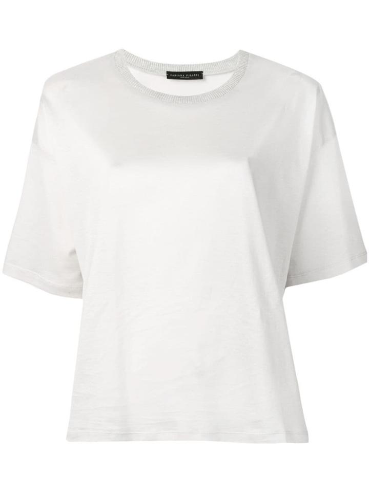 Fabiana Filippi Boxy T-shirt - Grey