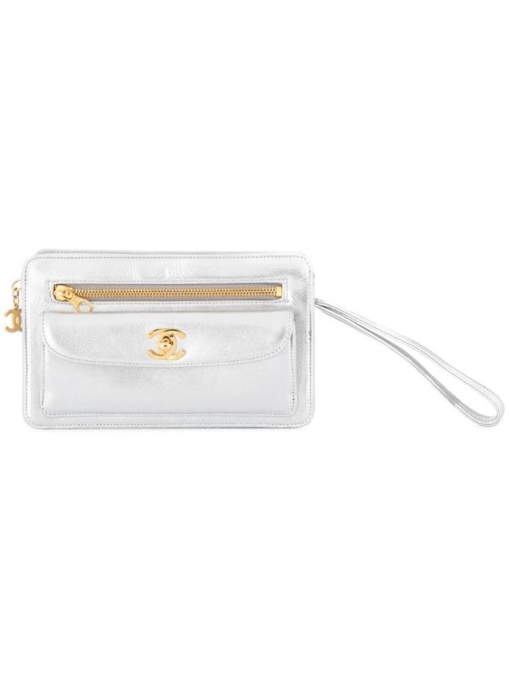 Chanel Pre-owned Clutch Hand Bag - Silver