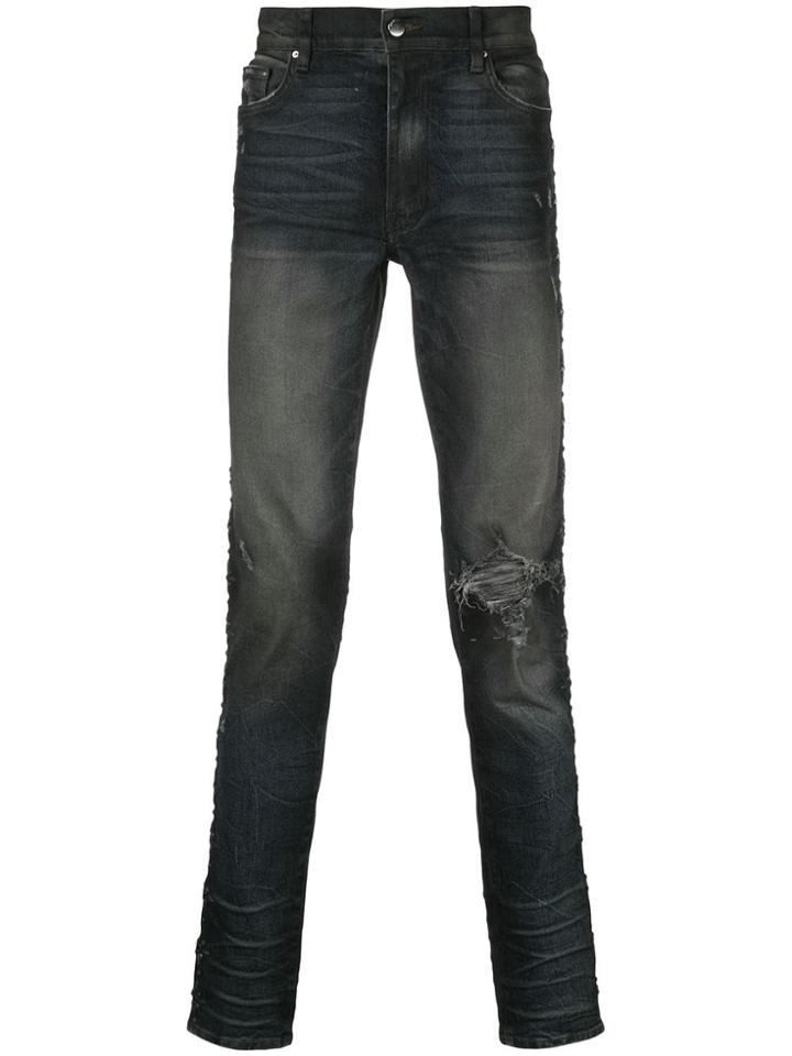 Amiri Studded Skinny-fit Jeans - Black