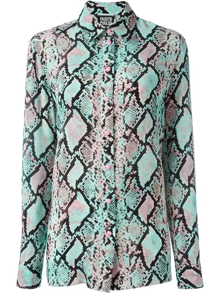 Fausto Puglisi Snakeskin Print Shirt