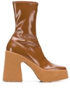 Stella Mccartney Platform Ankle Boots - Brown