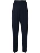 Moschino Vintage Classic Tapered Trousers - Blue