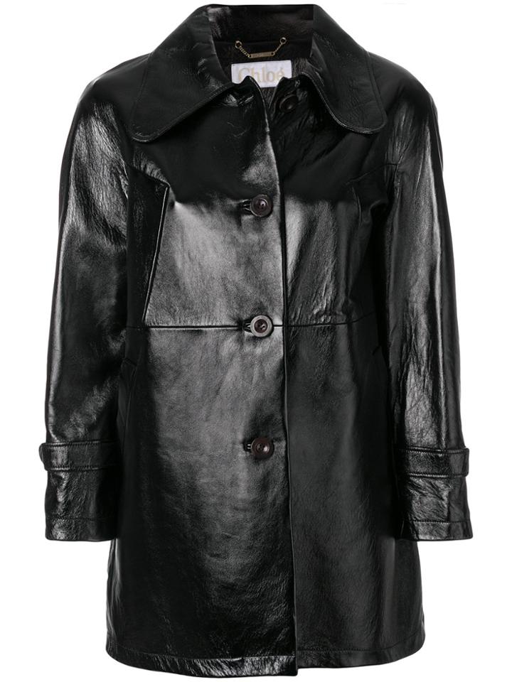 Chloé Patent Leather Jacket - Black