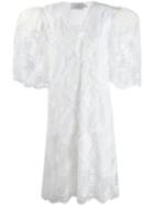 Preen By Thornton Bregazzi Embroidered Shift Dress - White
