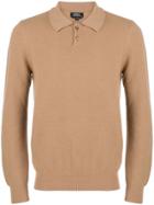 A.p.c. Knitted Polo Shirt - Neutrals