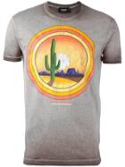 Dsquared2 Cactus Sunset T-shirt - Brown