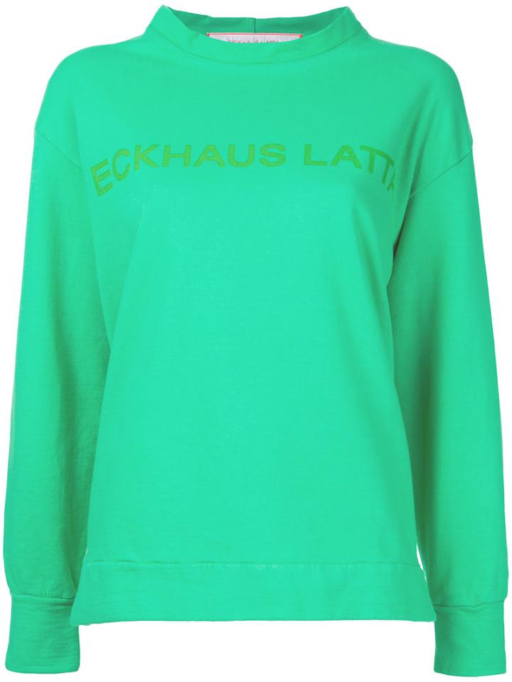 Eckhaus Latta - Printed Sweatshirt - Women - Cotton - M, Green, Cotton