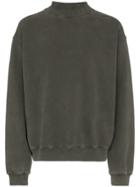 Yeezy Mock Neck Cotton Sweatshirt - Grey