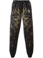 Marcelo Burlon County Of Milan 'catedral' Track Pants, Men's, Size: Medium, Black, Cotton