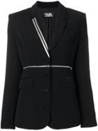 Karl Lagerfeld Karl X Kaia Zip Off Blazer - Black