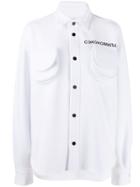 Natasha Zinko Jersey Snapped Ls Shirt Sekonomila - White