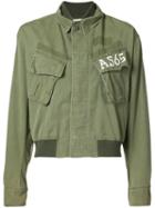 As65 - Fitted Jacket - Women - Cotton/nylon - Xs, Green, Cotton/nylon