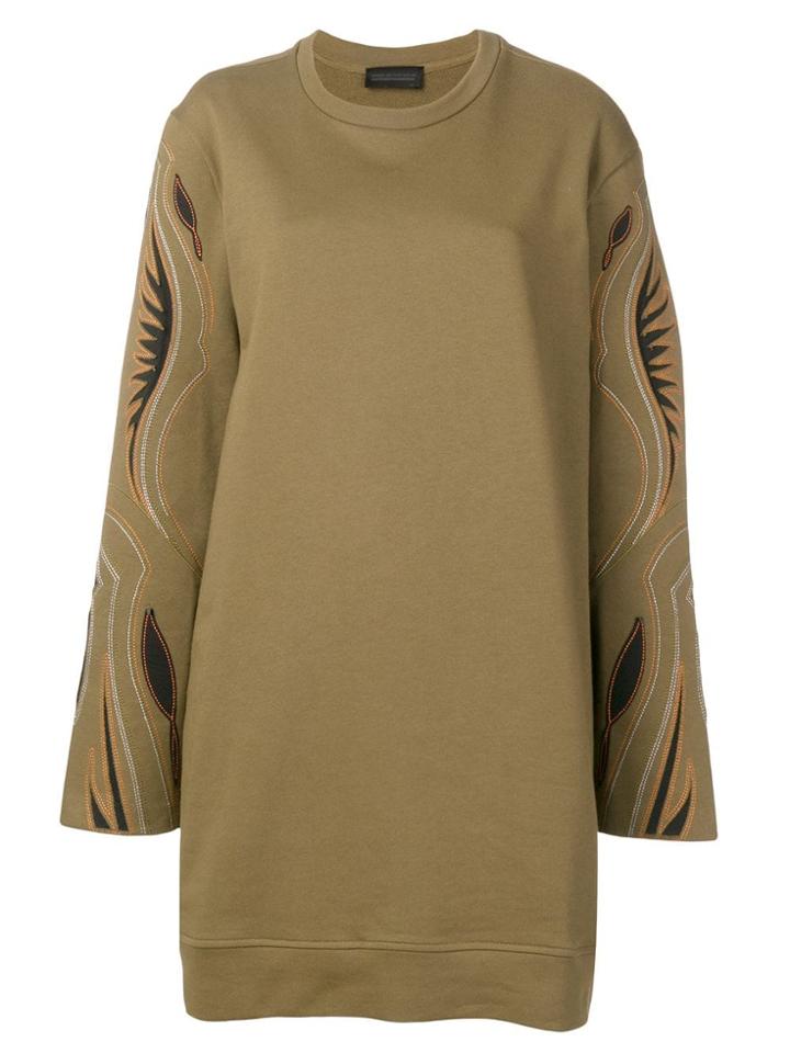 Diesel Black Gold Western Embroidered Jumper Dress - Green