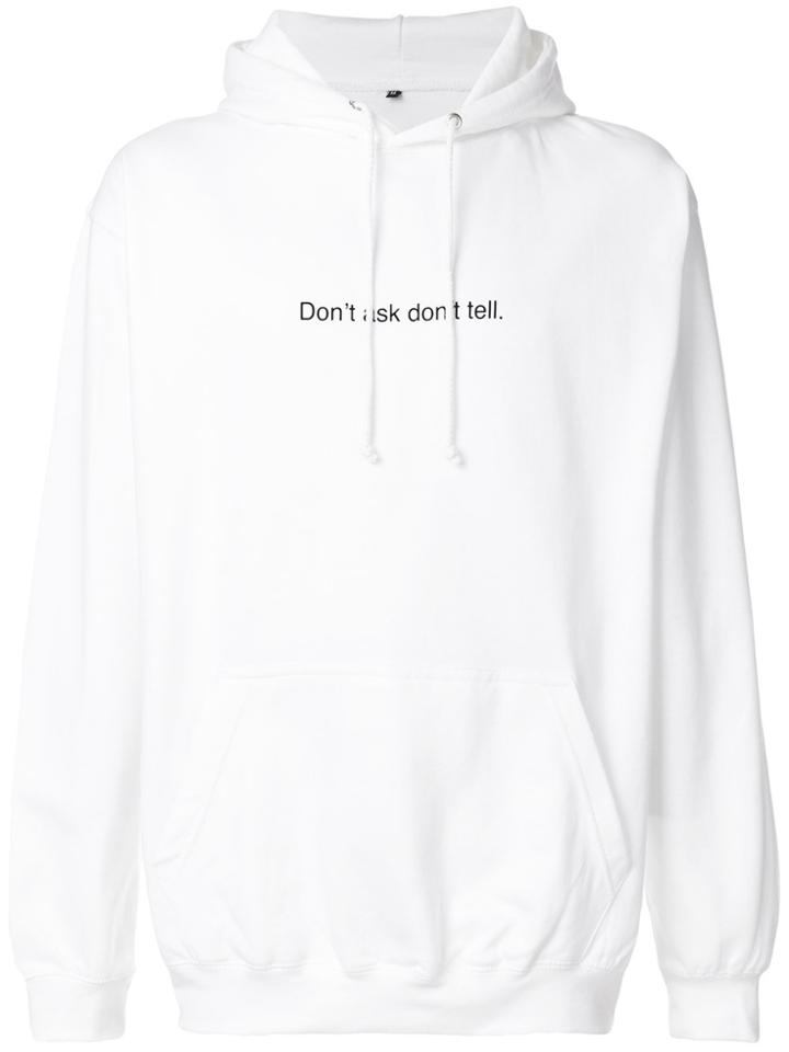 F.a.m.t. Don't Ask Don't Tell Hoodie - White