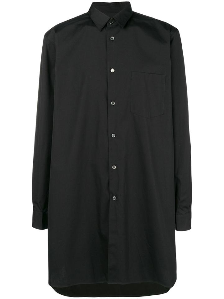 Comme Des Garçons Homme Plus Oversized Side Slit Shirt - Black