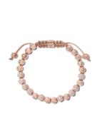 Shamballa Jewels 18kt Rose & Diamond Non-braided Beaded Bracelet -