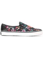 Red Valentino Floral Slip-on Sneakers